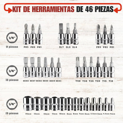 🛠️Kit De Herramientas de 46 piezas 🛠️
