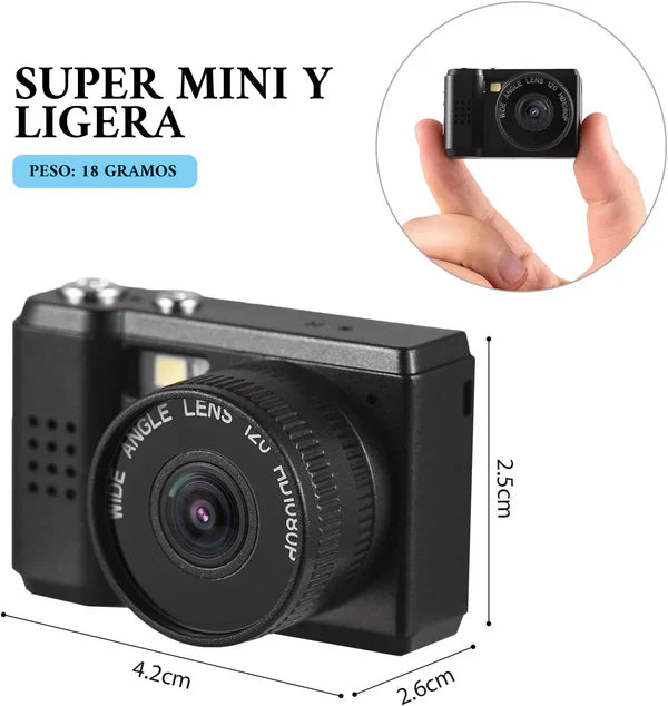 Mini Retro Pocket Cámara 2.0 – Captura Momentos con Estilo Vintage