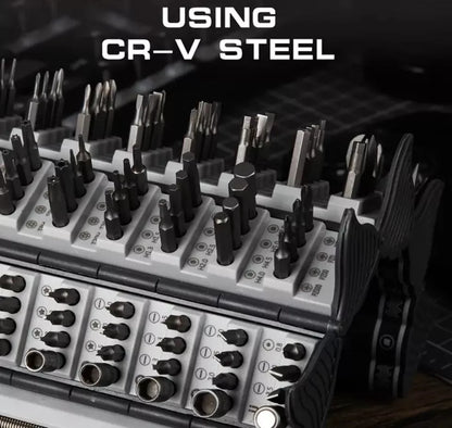 🔥Juego de destornilladores multifuncionales de acero de precisión 128 en 1🔥-50% oferta exclusiva